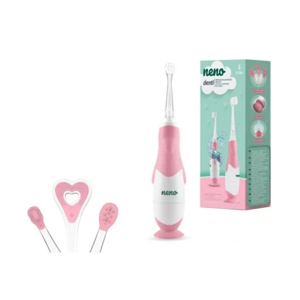 NENO DENTI PINK ELEKTRYCZNA SZCZOTECZKA DO ZĘBÓW DLA DZIECI 0-3 LAT