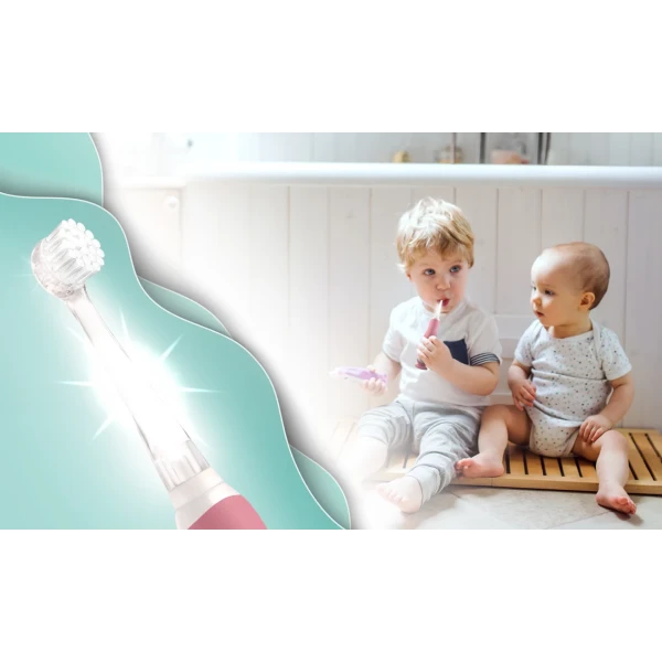 NENO DENTI PINK ELEKTRYCZNA SZCZOTECZKA DO ZĘBÓW DLA DZIECI 0-3 LAT
