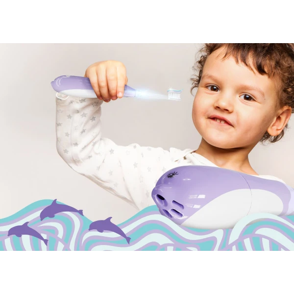 NENO TUTTI VIOLET ELEKTRYCZNA SZCZOTECZKA DO ZĘBÓW DLA DZIECI 3-6 L