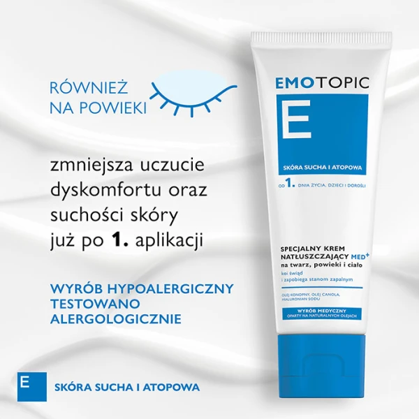 PHARMACERIS E EMOTOPIC SPECJALNY KREM NATŁUSZCZAJĄCY MED+ 75 ML