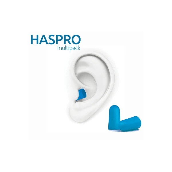 HASPRO MULTI10 STOPERY DO USZU NIEBIESKIE UNIWERSALNE 10 PAR