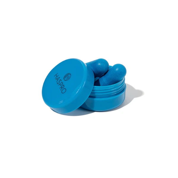 HASPRO TUBE50 STOPERY BLUE PIANKOWE DO USZU NIEBIESKIE 50 PAR