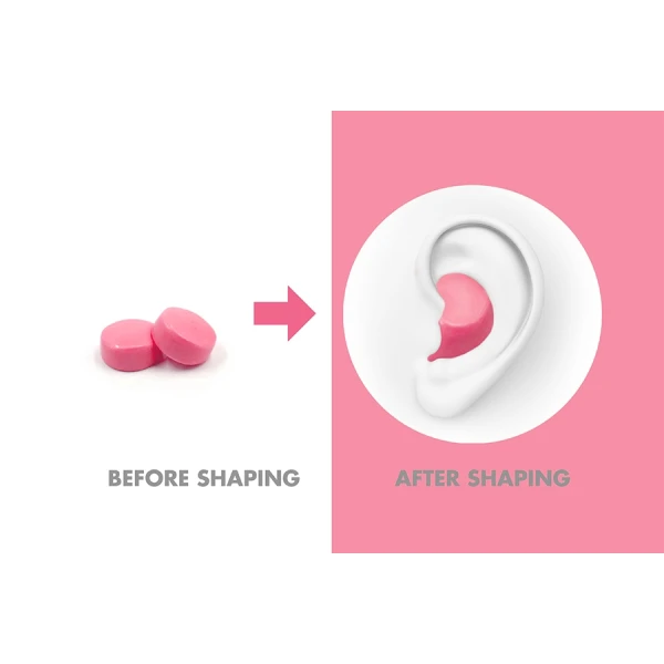 HASPRO PINK FORMOWANE ZATYCZKI DO USZU RÓŻOWE 6 PAR