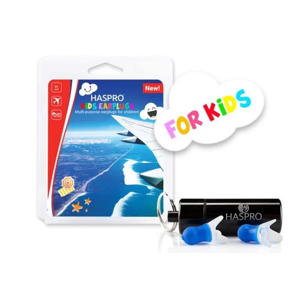 HASPRO FLY UNIVERSAL KIDS ZATYCZKI DO USZU DLA DZIECI SILIKONOWE DO SAMOLOTU