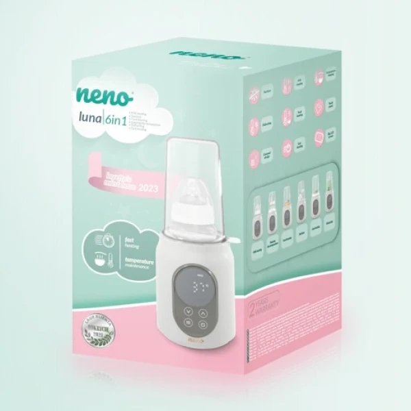 NENO LUNA STERYLIZATOR ROZMRAŻACZ I PODGRZEWACZ DO BUTELEK 6W1 
