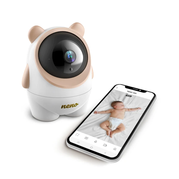 NENO AMI BEZPRZEWODOWA NIANIA ELEKTRONICZNA IP WIFI MIŚ