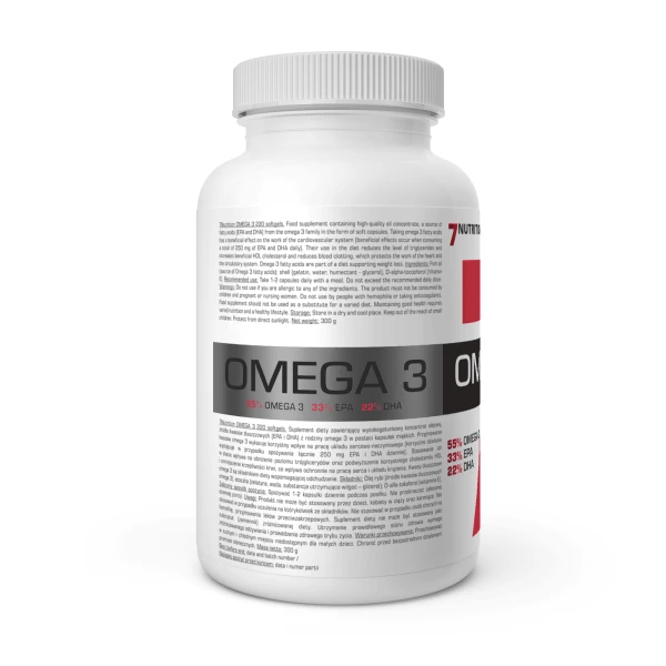 7NUTRITION OMEGA 3 KWASY EPA DHA 220 KAPSUŁEK