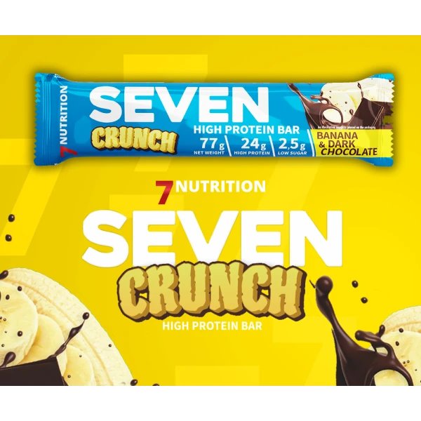 7NUTRITION SEVEN PROTEIN BAR DARK BANANA BATON PROTEINOWY BANAN 77G