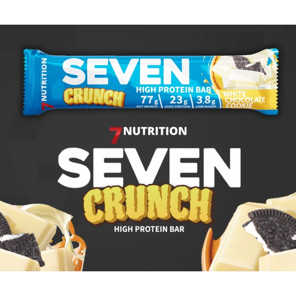 7NUTRITION SEVEN PROTEIN BAR WHITE CHOCO COOKIE BATON PROTEINOWY BIAŁA CZEKOLADA