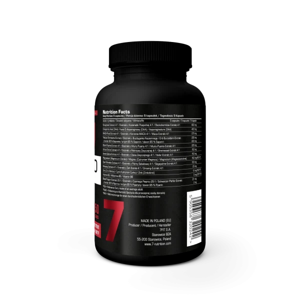 7NUTRITION VOLCANO VEGE BOOSTER TESTOSTERONU DLA MĘŻCZYZN 150 KAPSUŁEK
