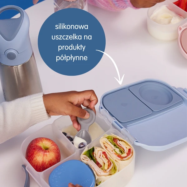 B.Box Zestaw Sportowa butelka tritanowa 450 ml + Mini Lunchbox, Strawberry Shake
