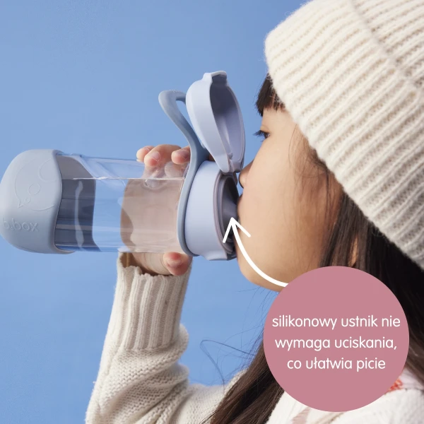 B.Box Zestaw Sportowa butelka tritanowa 450 ml + Mini Lunchbox, Strawberry Shake