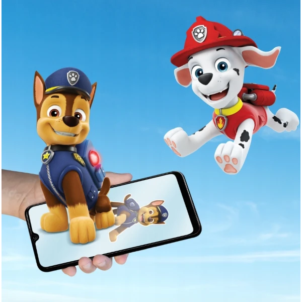 NAKLEJKI DLA DZIECI Z DŹWIĘKIEM 10 SZT. PSI PATROL HOLOTOYZ