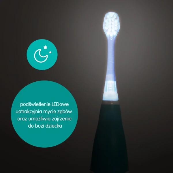 Soniczna szczoteczka dla dziecka Sönik + Bidon ze słomką 240 ml, arbuzowy B.Box 