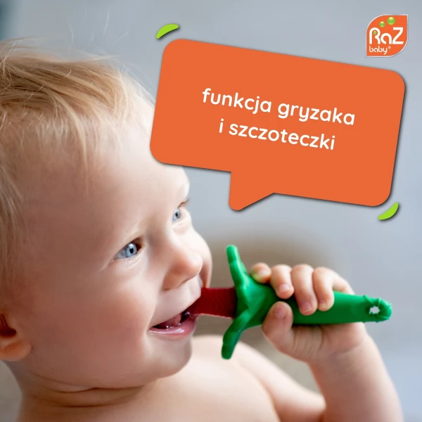 Szczoteczka silikonowa na ząbkowanie Razberry, RaZbaby