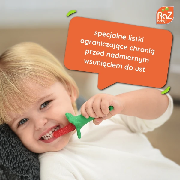 Szczoteczka silikonowa na ząbkowanie Razberry, RaZbaby
