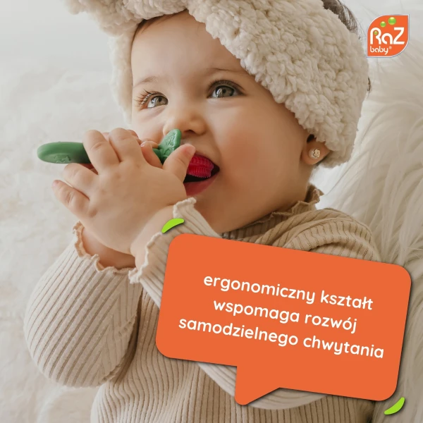 Szczoteczka silikonowa na ząbkowanie Razberry, RaZbaby