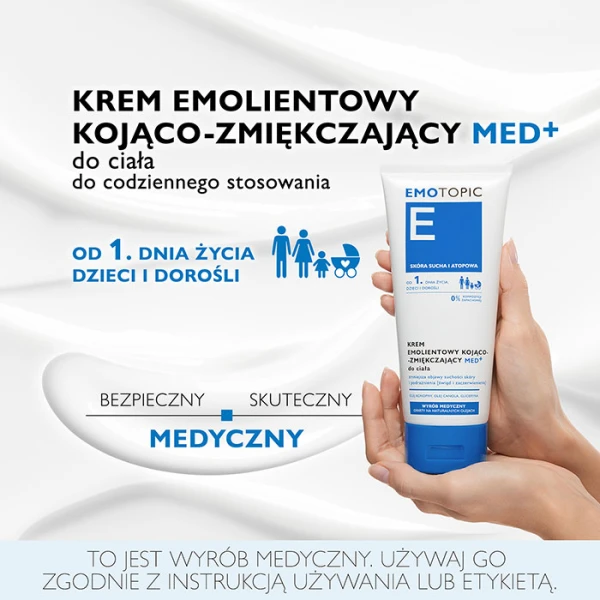 PHARMACERIS E EMOTOPIC KREM KOJĄCO-ZMIĘKCZAJĄCY MED+ 200 ML