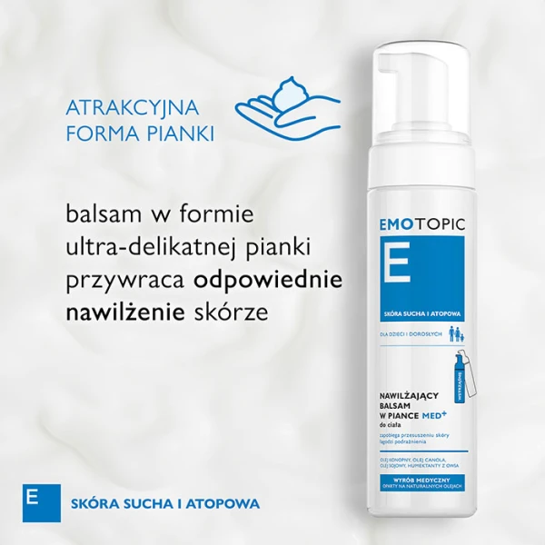 PHARMACERIS E EMOTOPIC NAWILŻAJĄCY BALSAM W PIANCE MED+ 200 ML