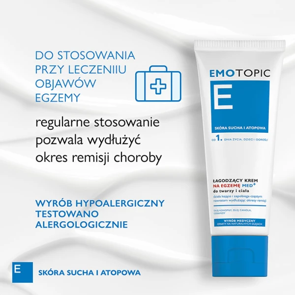 PHARMACERIS E EMOTOPIC ŁAGODZĄCY KREM NA EGZEMĘ MED+ 75 ML