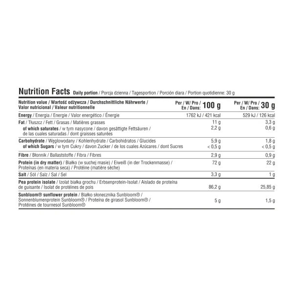 VEGAN PROTEIN ODŻYWKA BIAŁKOWA SOLONY MIGDAŁ 660 G 7NUTRITION