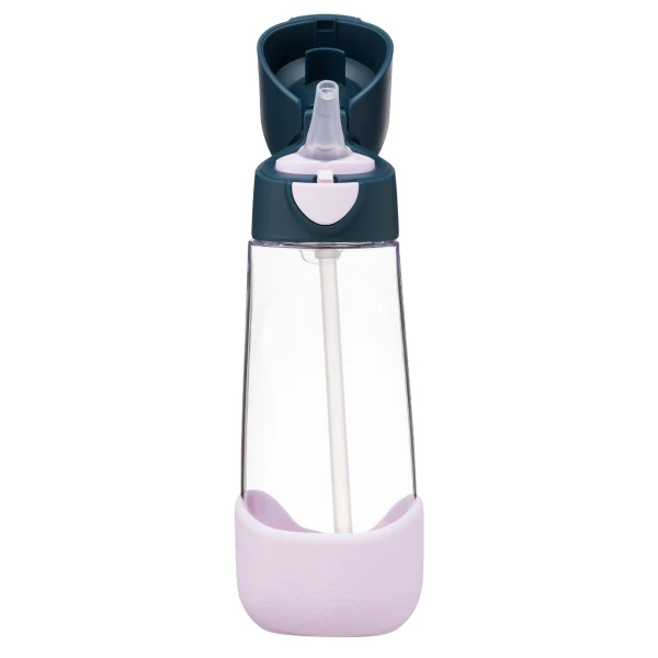 B.box Butelka na wodę tritanowa ze słomką 600ml Indigo Rose