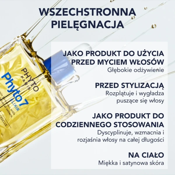 PHYTO 7 OLEJEK NAWILŻAJĄCY ELIXIR DO WŁOSÓW 100 ML