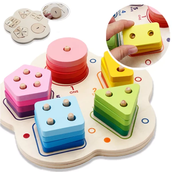 SORTER NAKŁADANKA KSZTAŁTY MONTESSORI