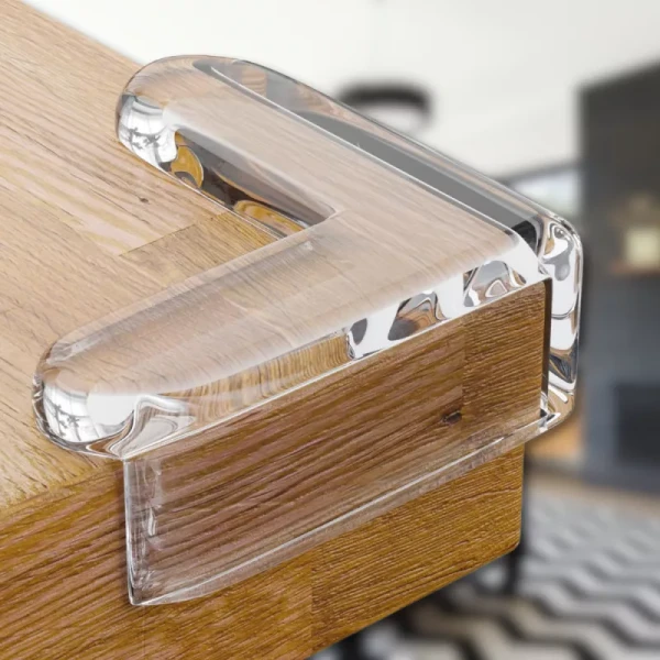 ZABEZPIECZENIE NAROŻNIKÓW NA ROGI STOŁÓW MEBLI BEZBARWNE 12 SZT 