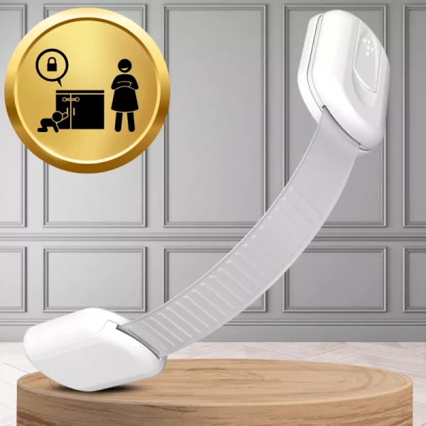 ZABEZPIECZENIA SZAFEK BLOKADA SZUFLAD MEBLI DRZWI PRZED DZIEĆMI NICEKIDS BIAŁE