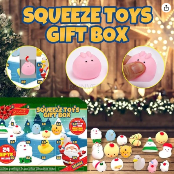 KALENDARZ ADWENTOWY SQUEEZE GNIOTKI 24 SZT. 