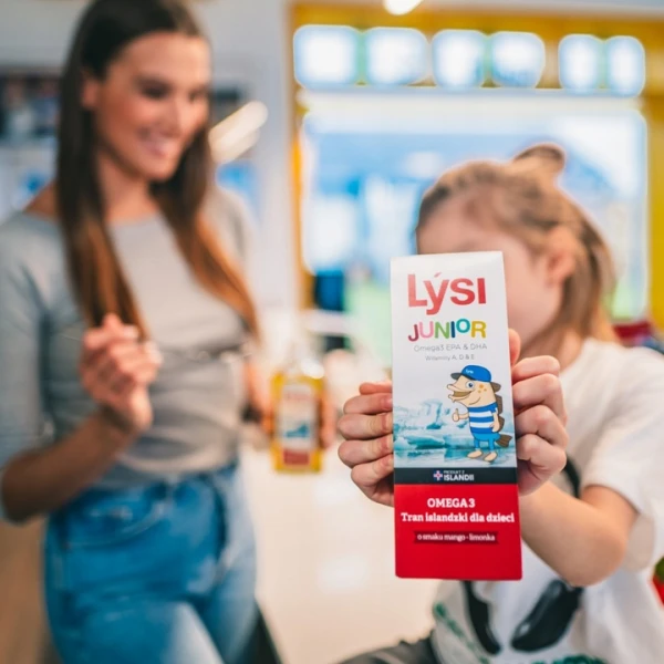 LYSI TRAN OLEJ DLA DZIECI MANGO-LIMONKA OMEGA 3 DHA EPA 240 ML