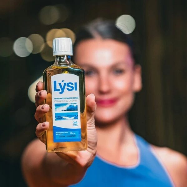 LYSI TRAN NATURALNY OLEJ KWASY OMEGA 3 DHA EPA NA ODPORNOŚĆ 240 ML