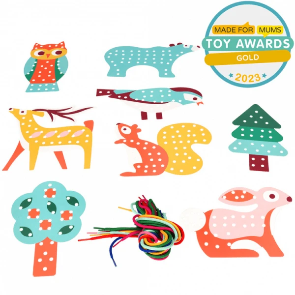 REX LONDON NAUCZ SIĘ SZYĆ ZESTAW DO PRZEPLATANIA ZWIERZĄTKA LEŚNE 3+