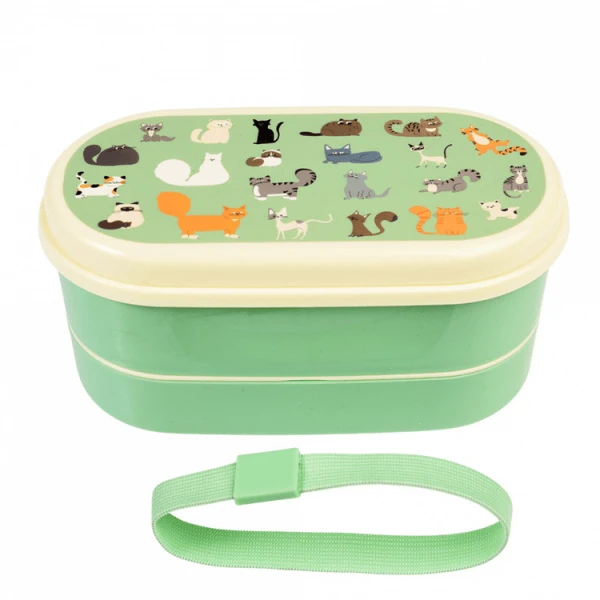 REX LONDON LUNCHBOX POJEMNIK BENTO KOTY ŚNIADANIÓWKA DO SZKOŁY
