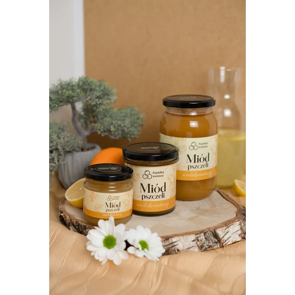 PASIEKA RODZINNA MIÓD PSZCZELI WIELOKWIATOWY 240G
