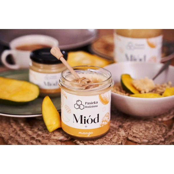 PASIEKA RODZINNA MIÓD Z MANGO 410G