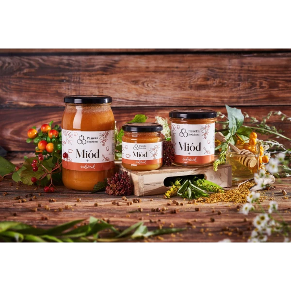 PASIEKA RODZINNA MIÓD Z ROKIETNIKIEM 410G
