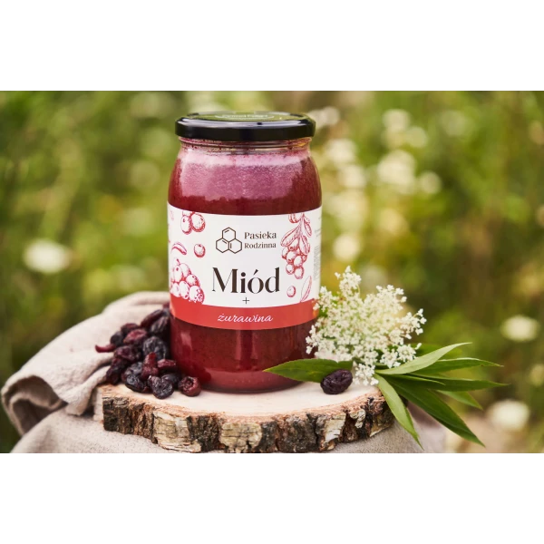 PASIEKA RODZINNA MIÓD Z ŻURAWINĄ 1150G