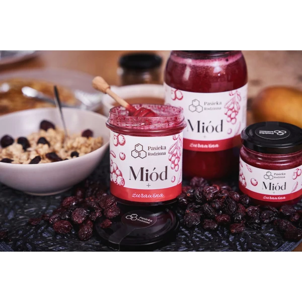 PASIEKA RODZINNA MIÓD Z ŻURAWINĄ 1150G