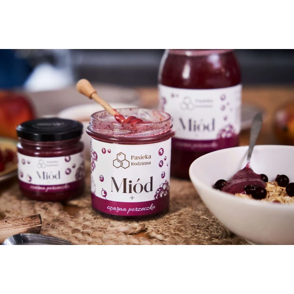 PASIEKA RODZINNA MIÓD Z CZARNĄ PORZECZKĄ 410G