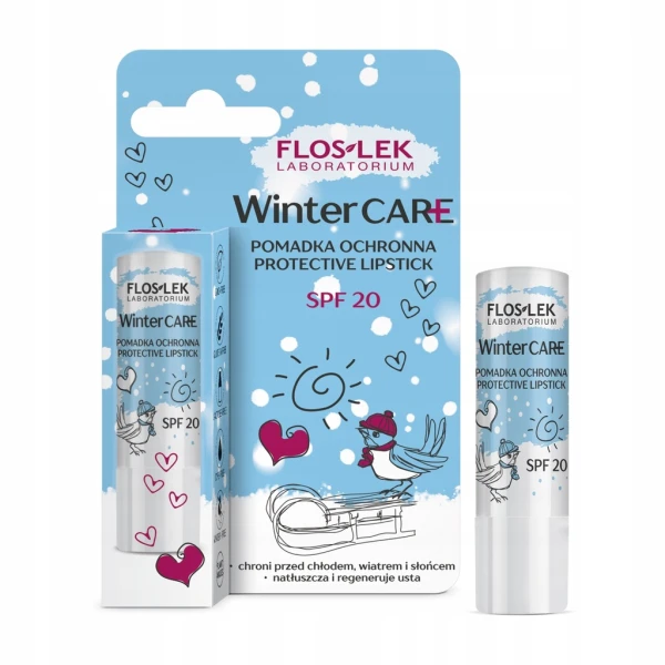 FLOSLEK ZESTAW WINTER CARE KREM OCHRONNY 50ML+KREM PRZCIWSŁONECZNY 30ML+POMADKA 