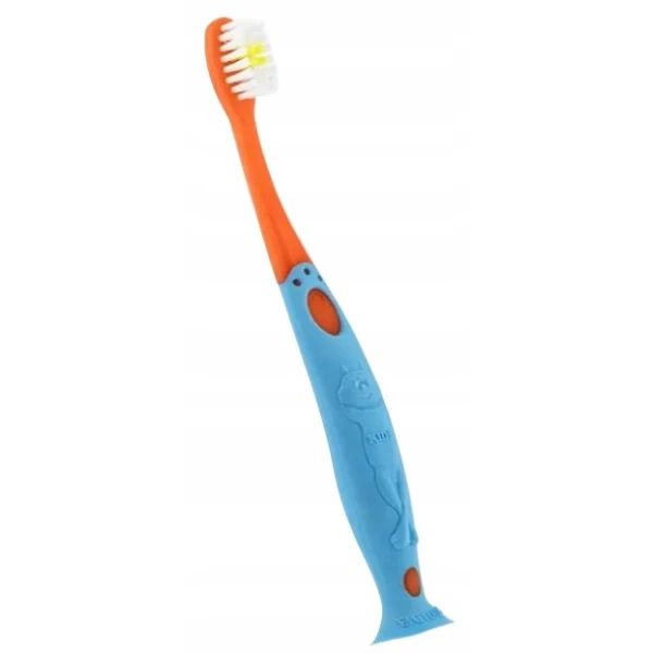 ELGYDIUM KIDS SZCZOTECZKA DO ZĘBÓW DLA DZIECI 2-6 LAT NIEBIESKO-POMARAŃCZOWA