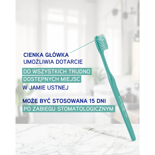 ELGYDIUM CLINIC 15/100 SZCZOTECZKA DO ZĘBÓW ULTRAMIĘKKA ZIELONA