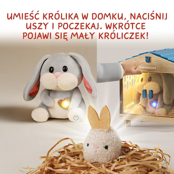 ZABAWKA INTERAKTYWNA MUMMY BUNNY 36m + TOPBRIGHT