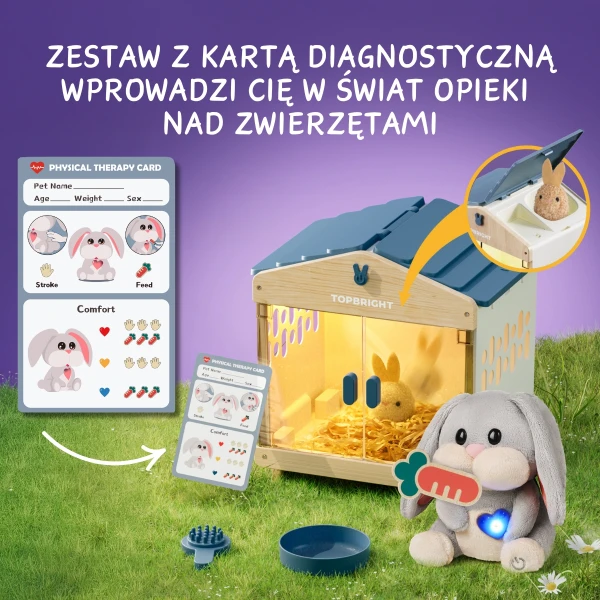 ZABAWKA INTERAKTYWNA MUMMY BUNNY 36m + TOPBRIGHT
