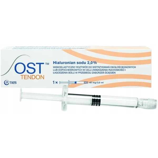 OST TENDON ROZTWÓR REGENERACJA ŚCIĘGIEN 40mg/2ml 1 AMPUŁKO-STRZYKAWKA