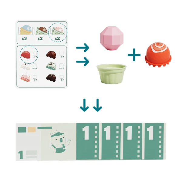 ZABAWKA EDUKACYJNA DUŻA LODZIARNIA 36m+ TOPBRIGHT