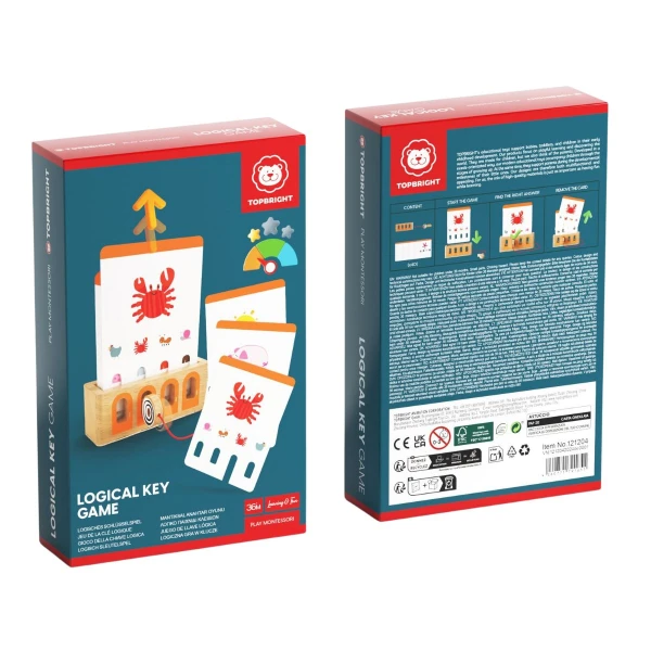 LOGICZNE ŁAMIGŁÓWKI GRA EDUKACYJNA POZIOM PODSTAWOWY 36+ TOPBRIGHT