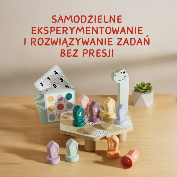 GRA DO NAUKI KOLORÓW I LICZB DINO 36M+ TOPBRIGHT